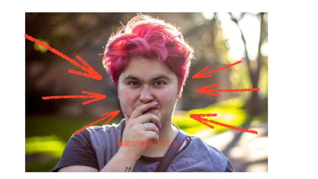 丸顔　やってはいけない髪型　ベリーショート