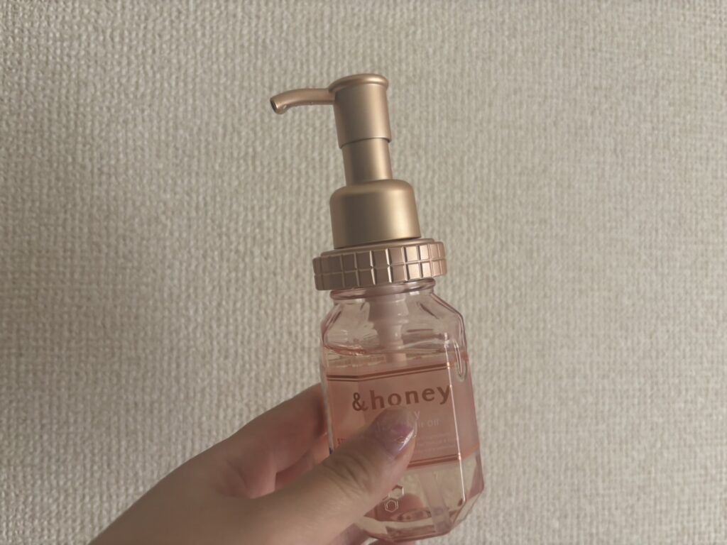 アンドハニー ヘアオイル ピンク